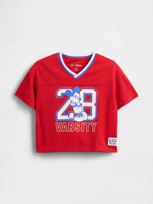 Kırmızı Geri Dönüştürülmüş Mesh Jersey T-shirt