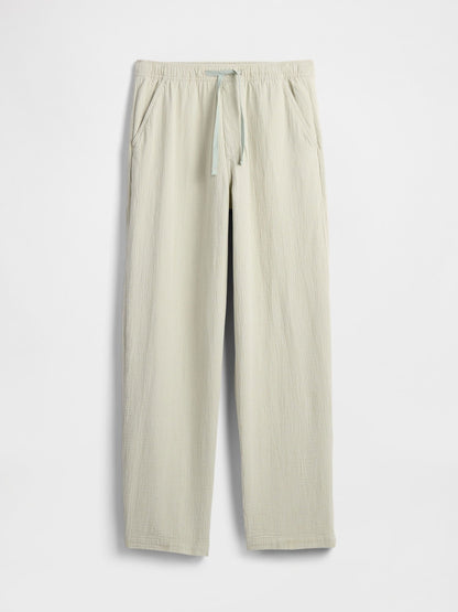 Gri Gauze Baggy Easy Pantolon