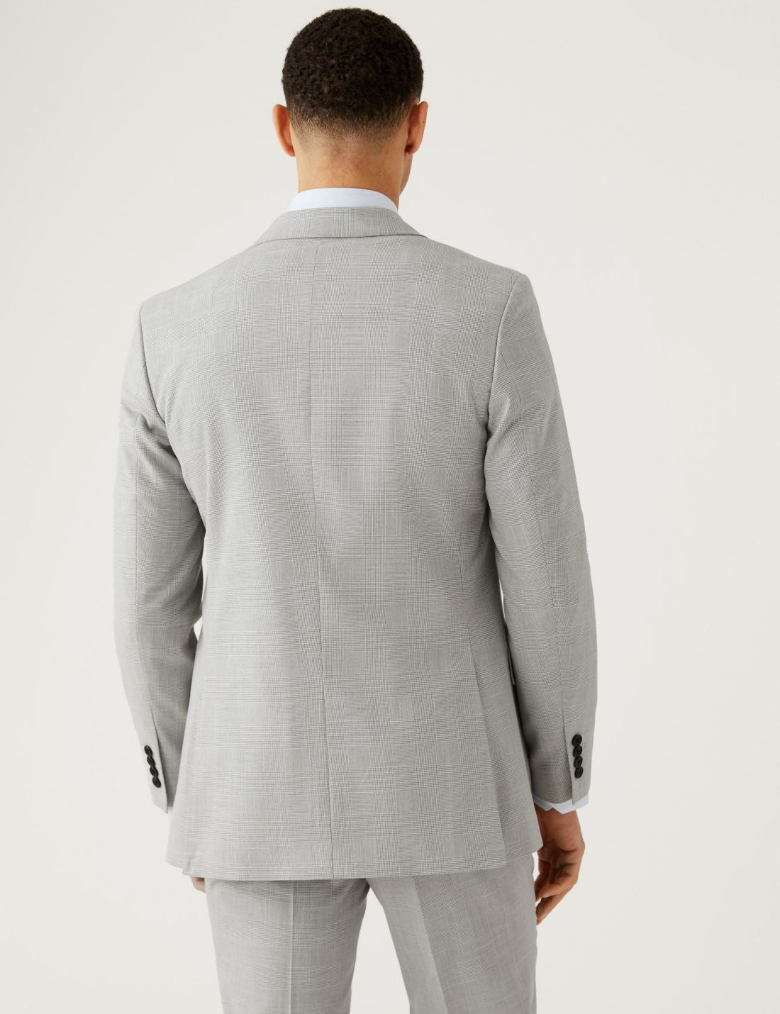 Slim Fit Ekose Desenli Ceket