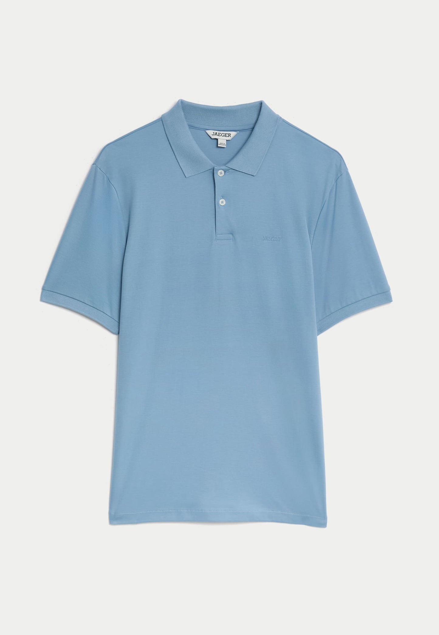Saf Pamuklu Kısa Kollu Polo Yaka T-shirt