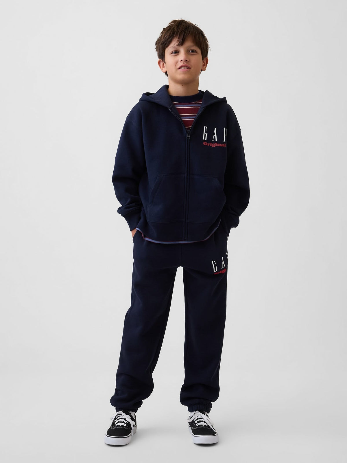 Lacivert Vintagesoft Logo Fermuarlı Sweatshirt