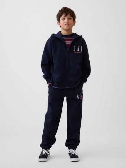 Lacivert Vintagesoft Logo Fermuarlı Sweatshirt