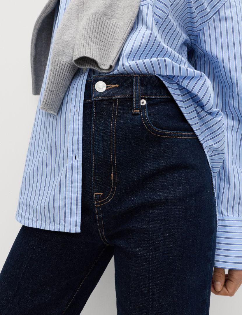 Yüksek Bel Flared Fit Jean
