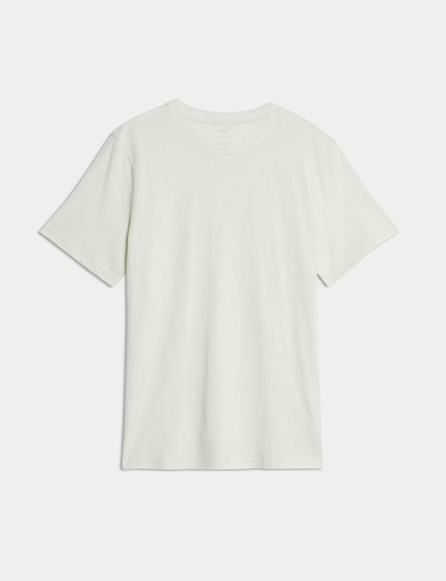Saf Pamuklu Kısa Kollu T-shirt