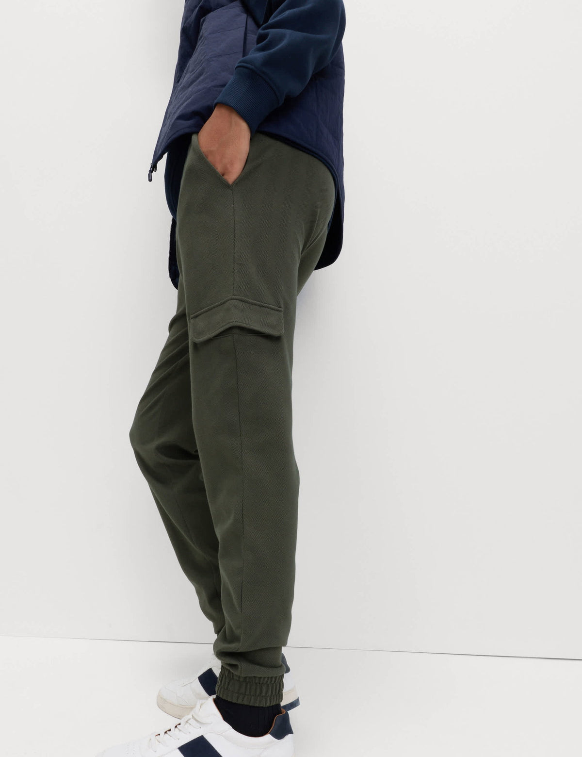 Pamuk Karışımlı Cargo Jogger Pantolon