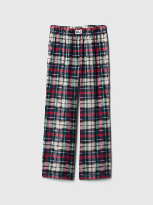 Çok Renkli %100 Geri Dönüştürülmüş Ekose Desenli Pijama Altı