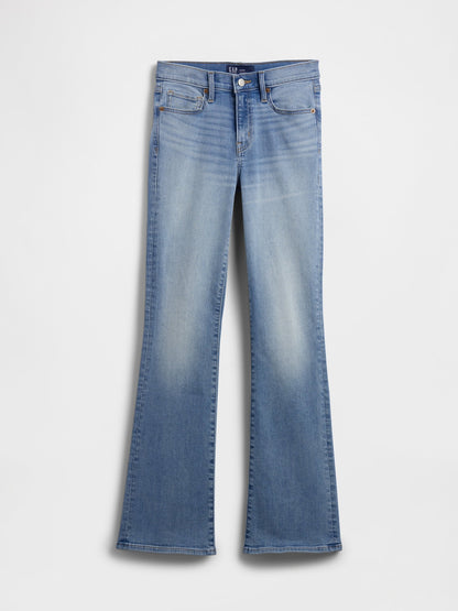 Açık Mavi Mid Rise Universal Baby Boot Jean Pantolon