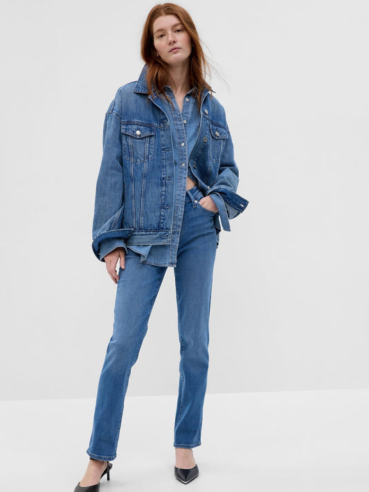 Mavi Mid Rise Classic Straight Jean Pantolon