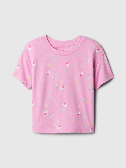 Beyaz Disney Minnie Mouse Desenli T-shirt
