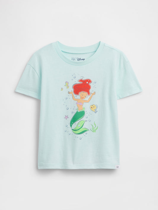 Açık Mavi Disney Grafik Baskılı T-shirt