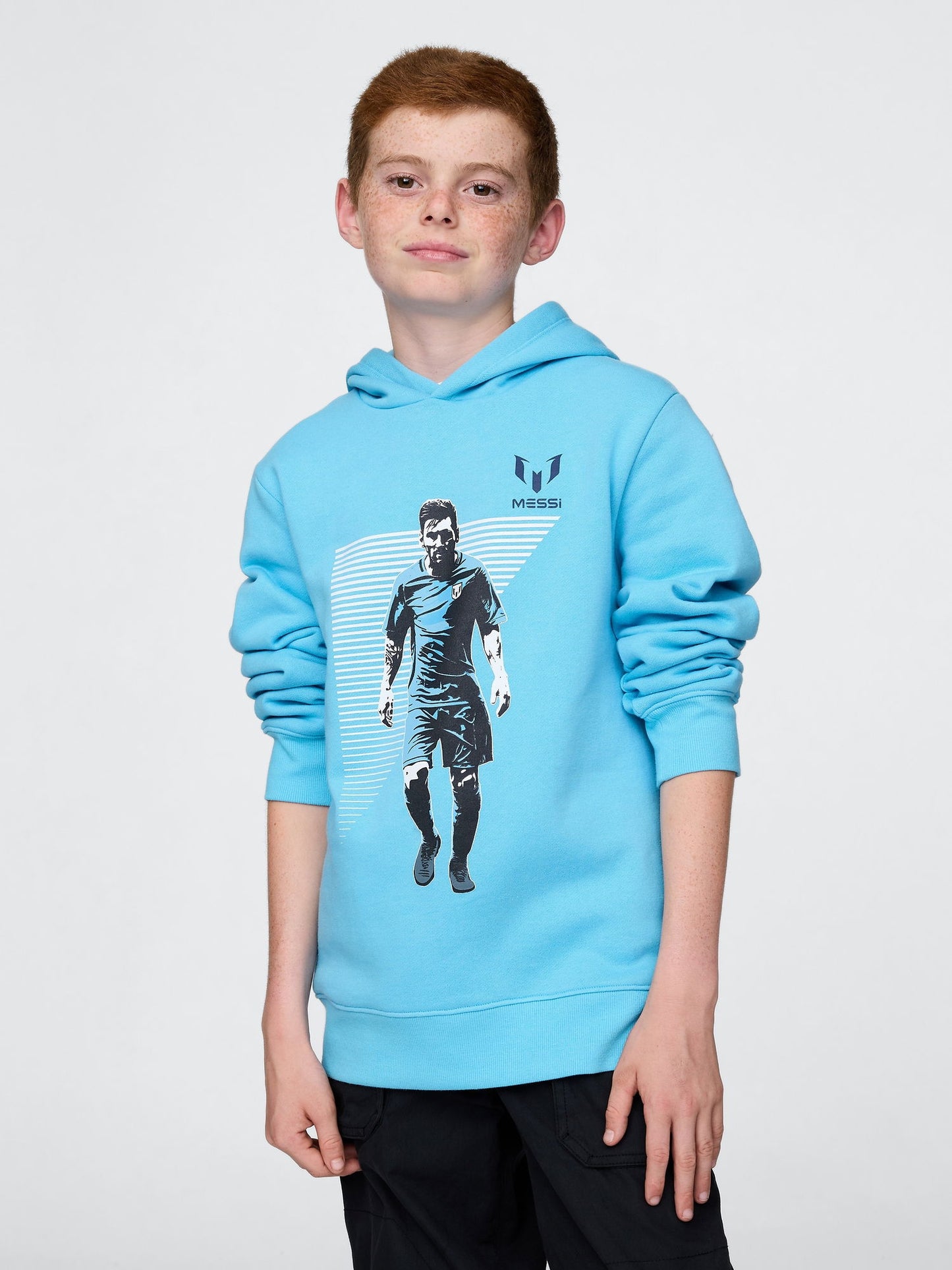 Açık Mavi Messi Grafik Sweatshirt