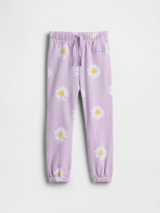 Lila Relaxed Logo Fransız Havlu Kumaş Pull-on Jogger Eşofman Altı