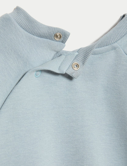 Pamuk Karışımlı Sweatshirt (0–3 Yaş)