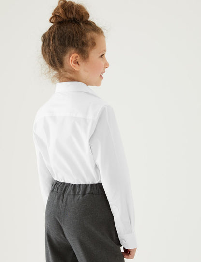 2'li Slim Fit Uzun Kollu Okul Gömleği (2-18 Yaş)