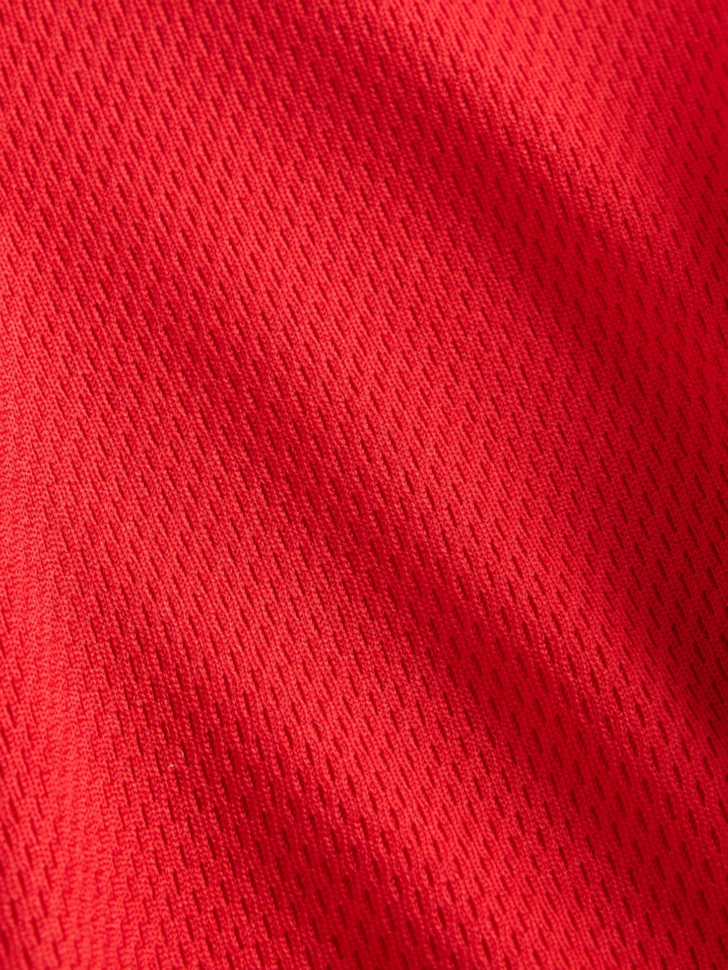 Kırmızı Geri Dönüştürülmüş Mesh Jersey T-shirt