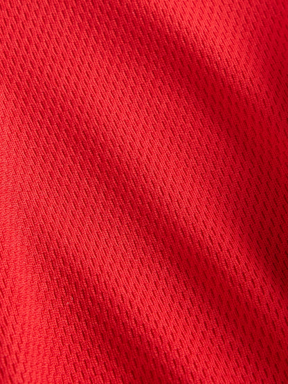 Kırmızı Geri Dönüştürülmüş Mesh Jersey T-shirt