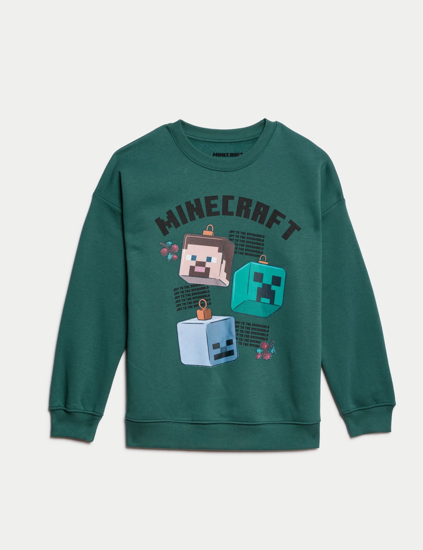 Pamuklu Minecraft Sweatshirt (6-16 Yaş)