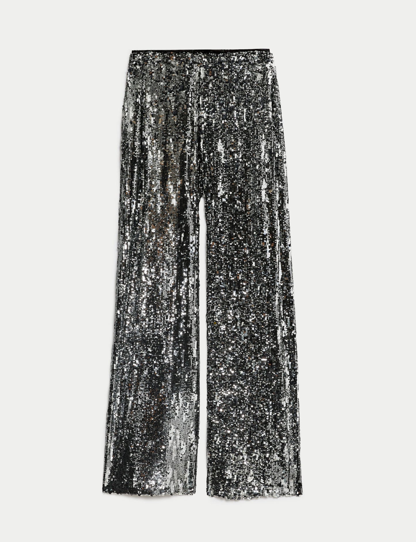 Payetli Wide Leg Pantolon