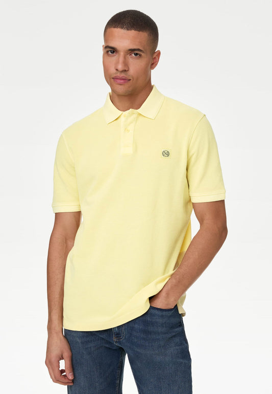 Saf Pamuklu Kısa Kollu Polo Yaka T-shirt