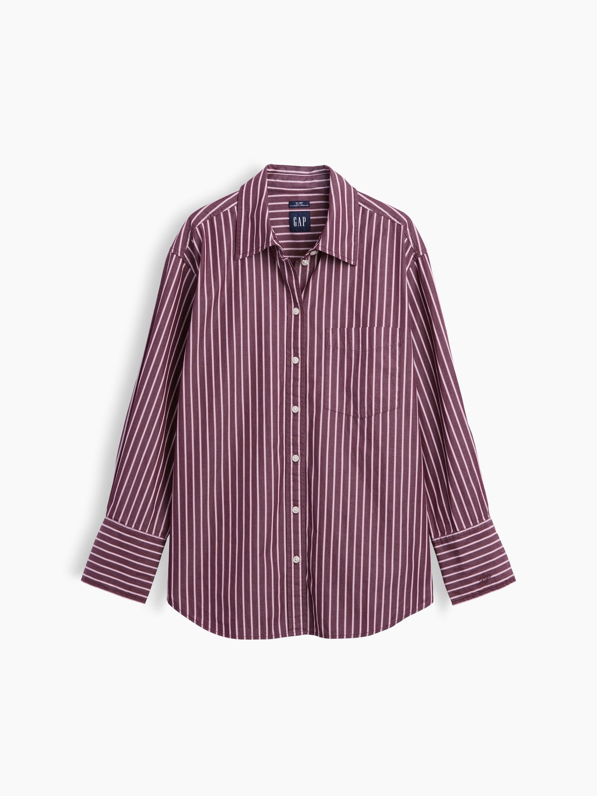 Bordo Poplin Big Gömlek
