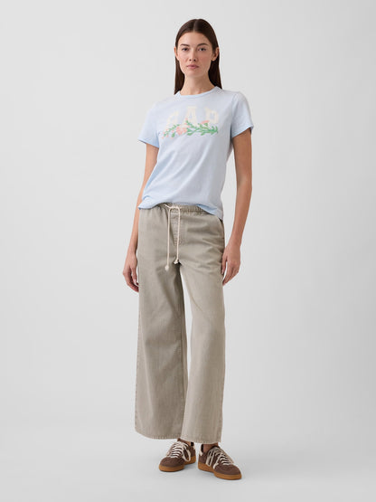 Açık Mavi Favorite Grafik Baskılı T-shirt