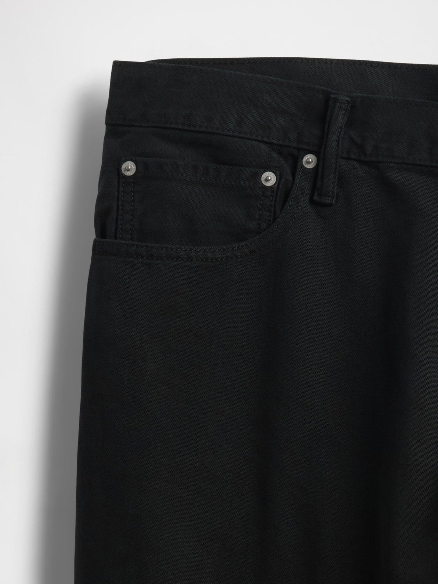 Siyah Relaxed Straight Jean Pantolon