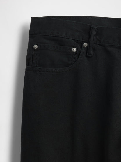 Siyah Relaxed Straight Jean Pantolon