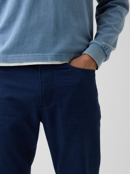 Açık Gri Keten Karışımlı Relaxed Straight Pantolon