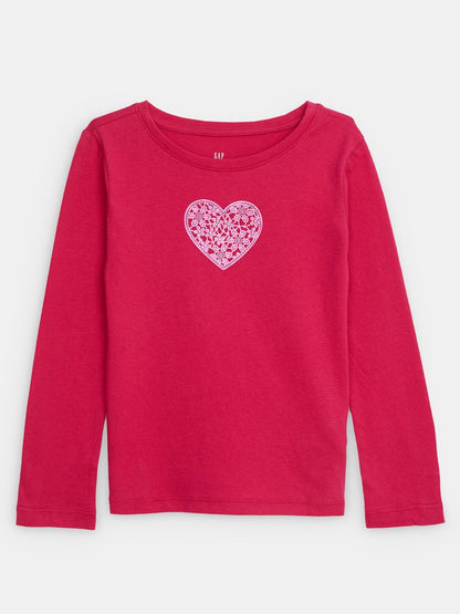 Pembe Grafikli T-shirt