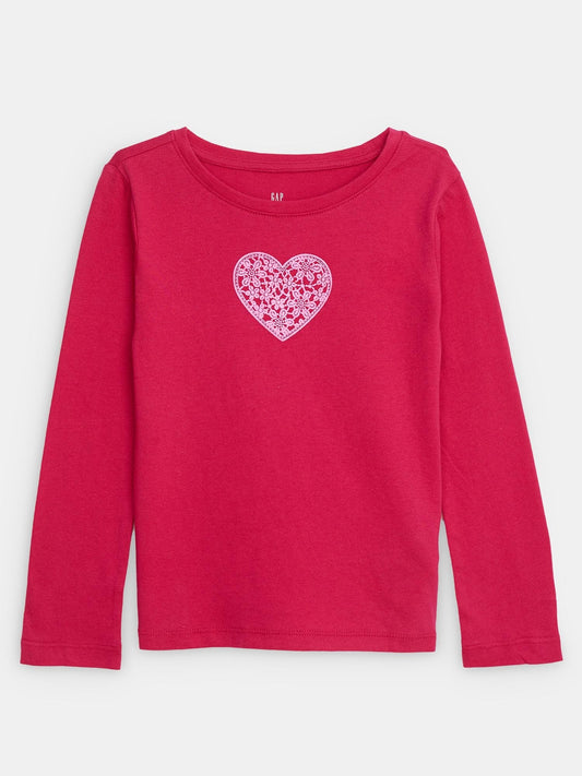 Pembe Grafikli T-shirt
