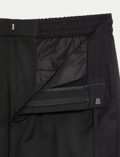 Tapered Fit Lastikli Bel Pantolon