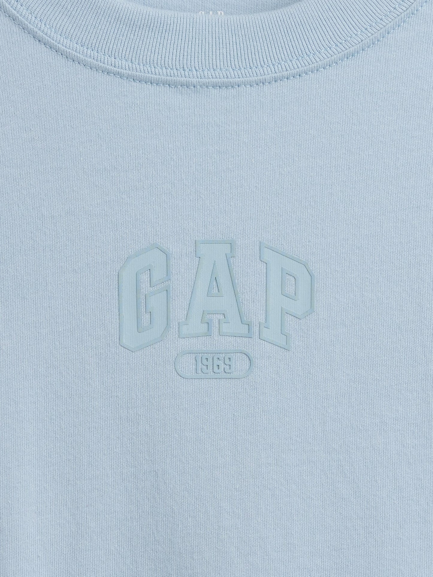 Açık Mavi Oversized Gap 1969 Logo T-shirt
