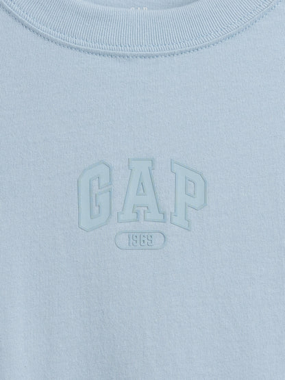 Açık Mavi Oversized Gap 1969 Logo T-shirt