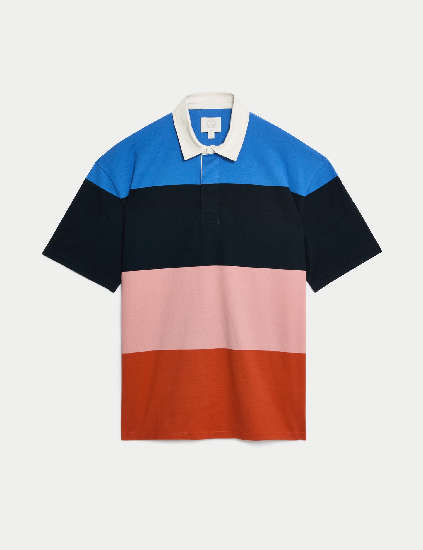 Saf Pamuklu Kısa Kollu Polo Yaka T-shirt