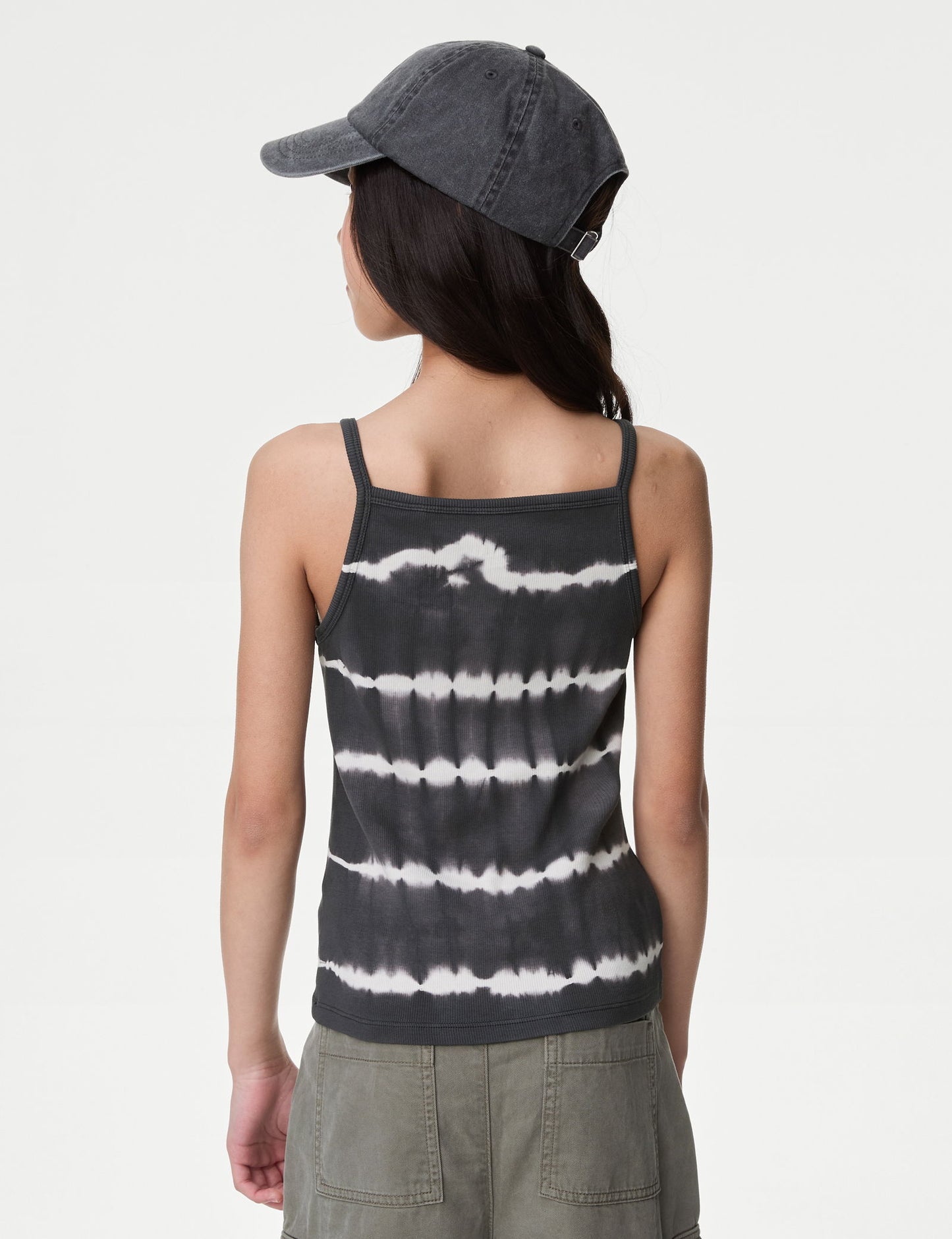 Batik Desenli Askılı T-shirt (6-16 Yaş)