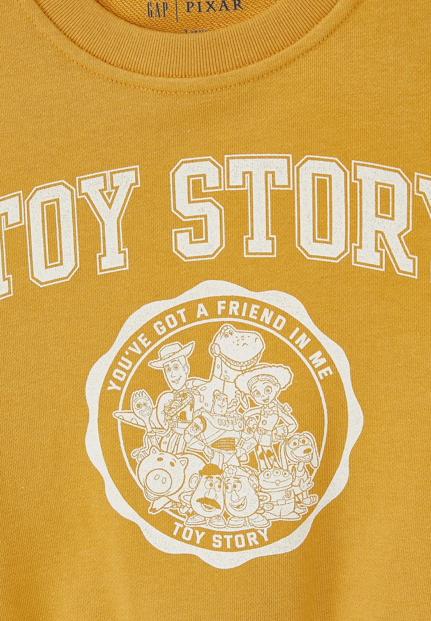 Sarı Disney Toy Story Grafik Baskılı Sweatshirt