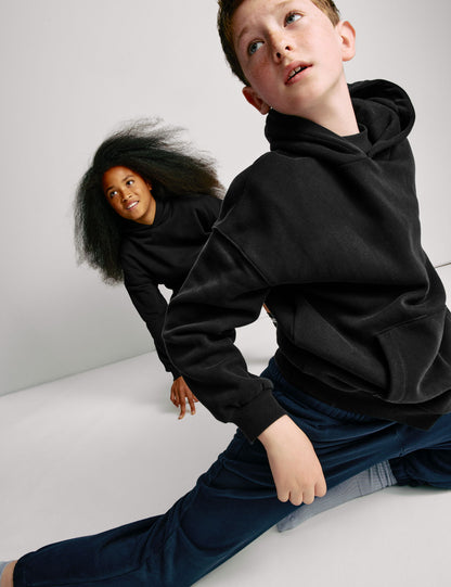Pamuk Karışımlı Kapüşonlu Sweatshirt (6–16 Yaş)