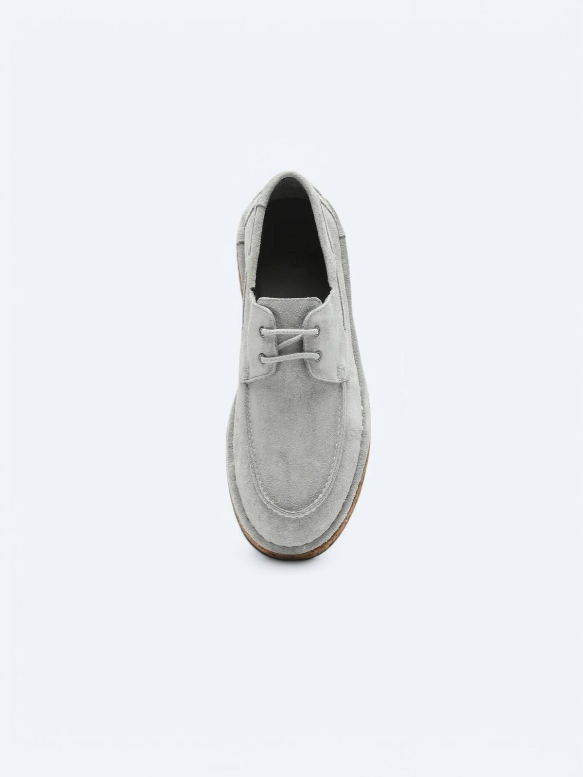 Açık Gri Süet Smart Casual Ayakkabı