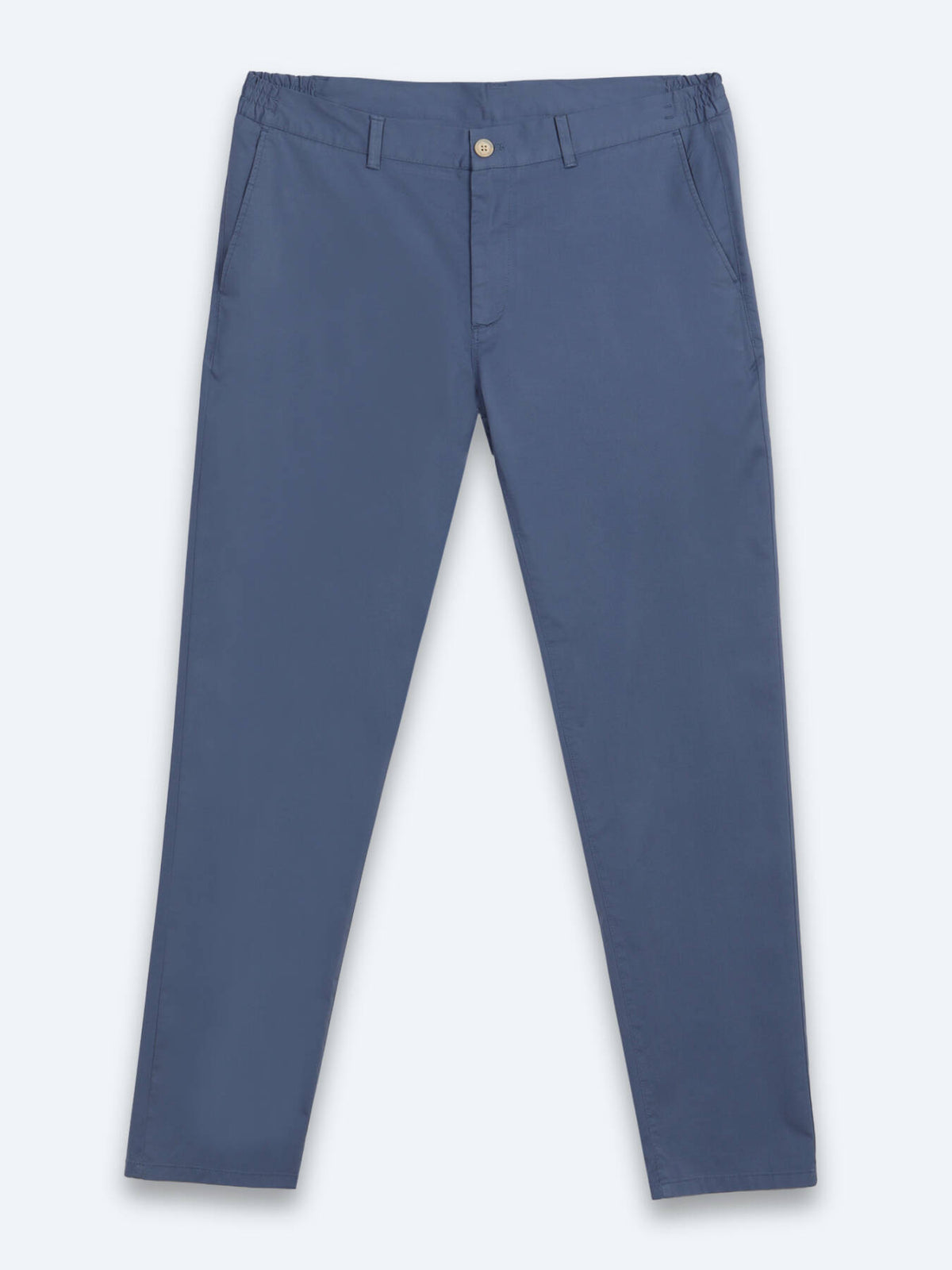 Açık Mavi Dokuma Jogging Fit Casual Pamuk Karışımlı Pantolon