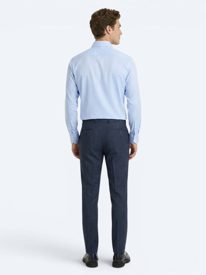 Açık Mavi Düz Regular Fit Uzun Dokuma Casual %100 Pamuk Gömlek