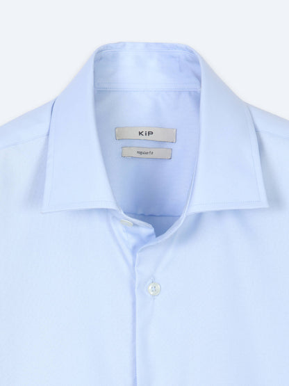Açık Mavi Düz Regular Fit Uzun Dokuma Casual %100 Pamuk Gömlek