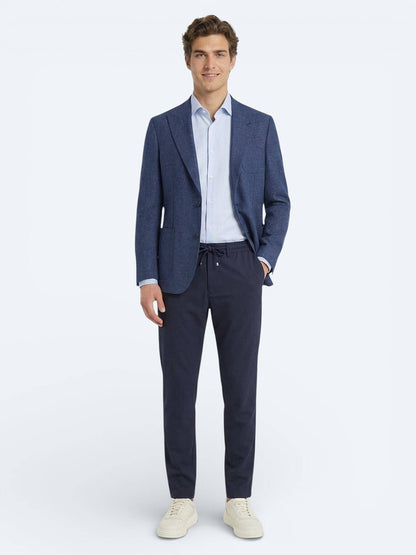 Açık Mavi Düz Slim Fit Uzun Dokuma Klasik Pamuk Karışımlı Gömlek