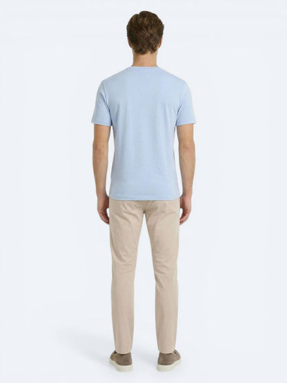 Açık Mavi Düz T-shirt