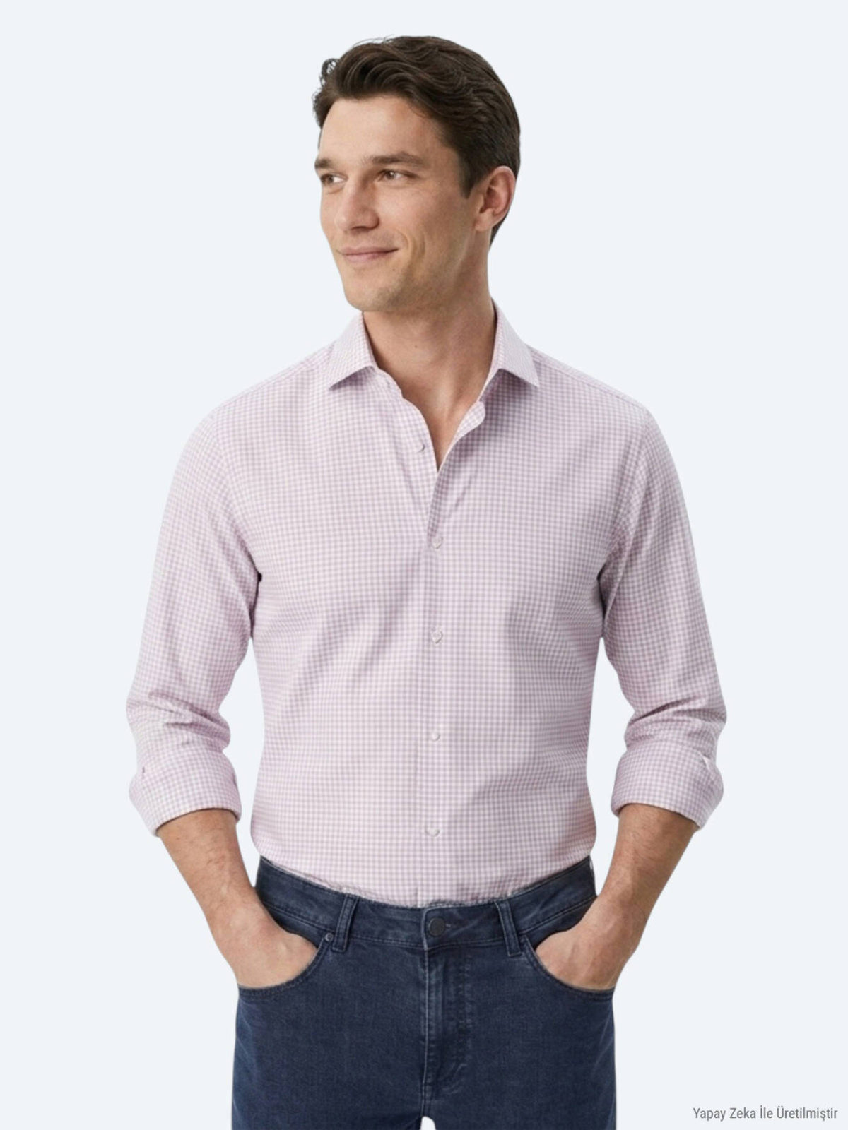 Açık Mavi Regular Fit Uzun Casual Gömlek