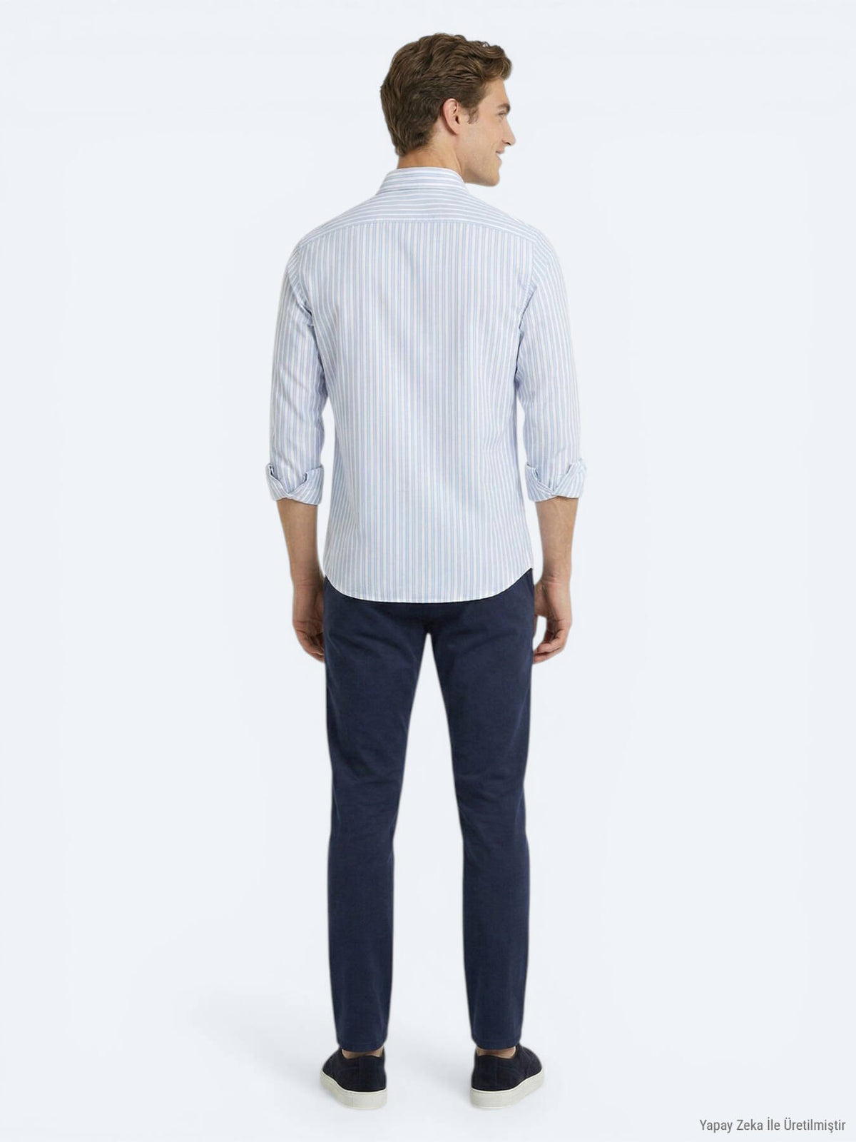 Açık Mavi Regular Fit Uzun Casual Gömlek