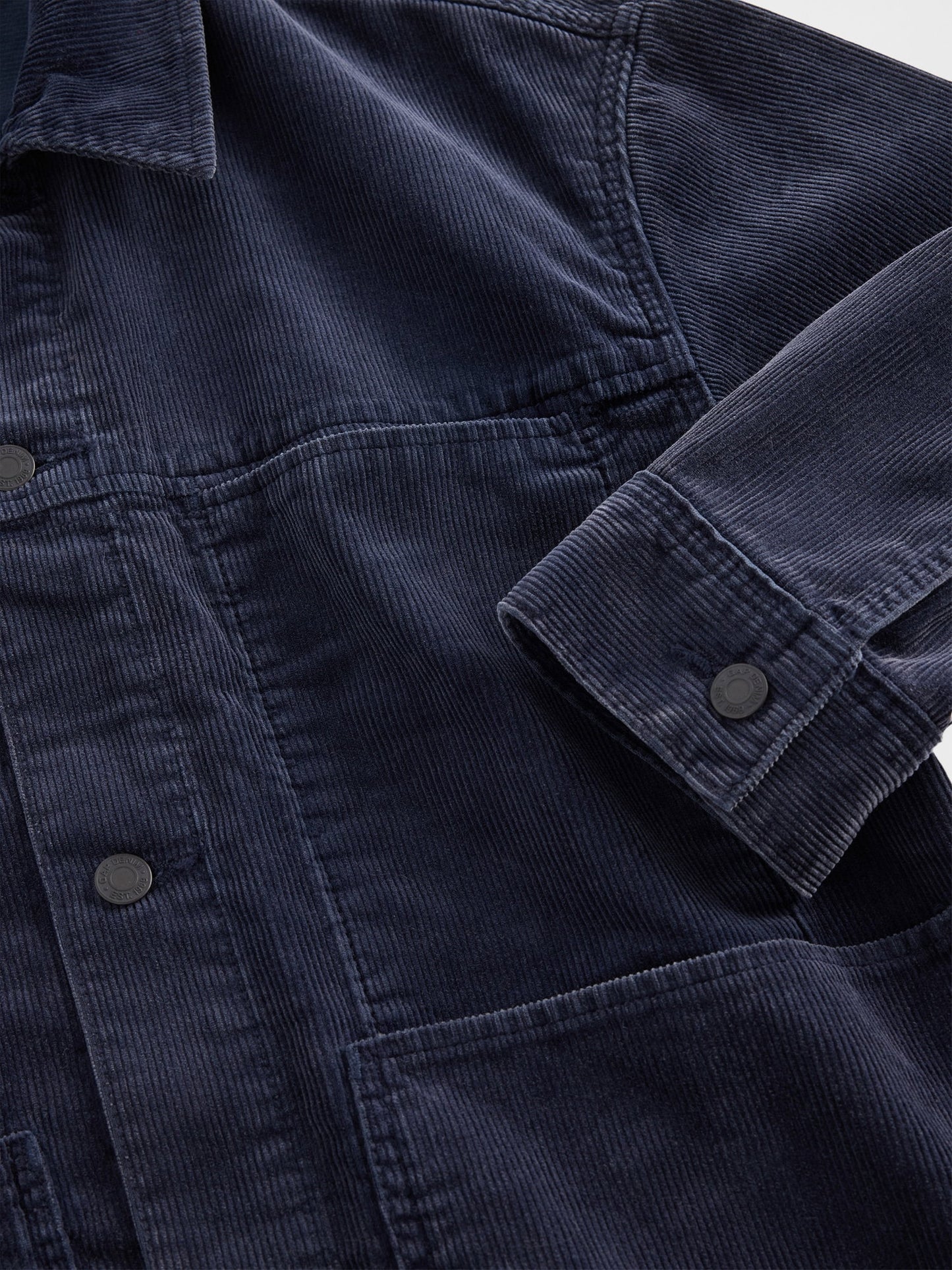 Lacivert Relaxed Corduroy Ceket
