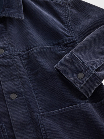 Lacivert Relaxed Corduroy Ceket