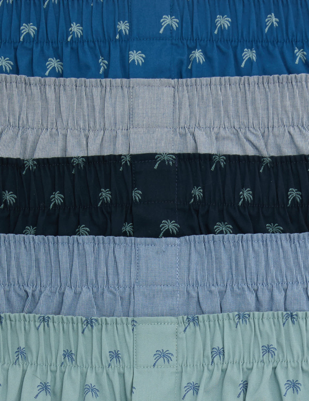 5'li Palmiye Desenli Boxer