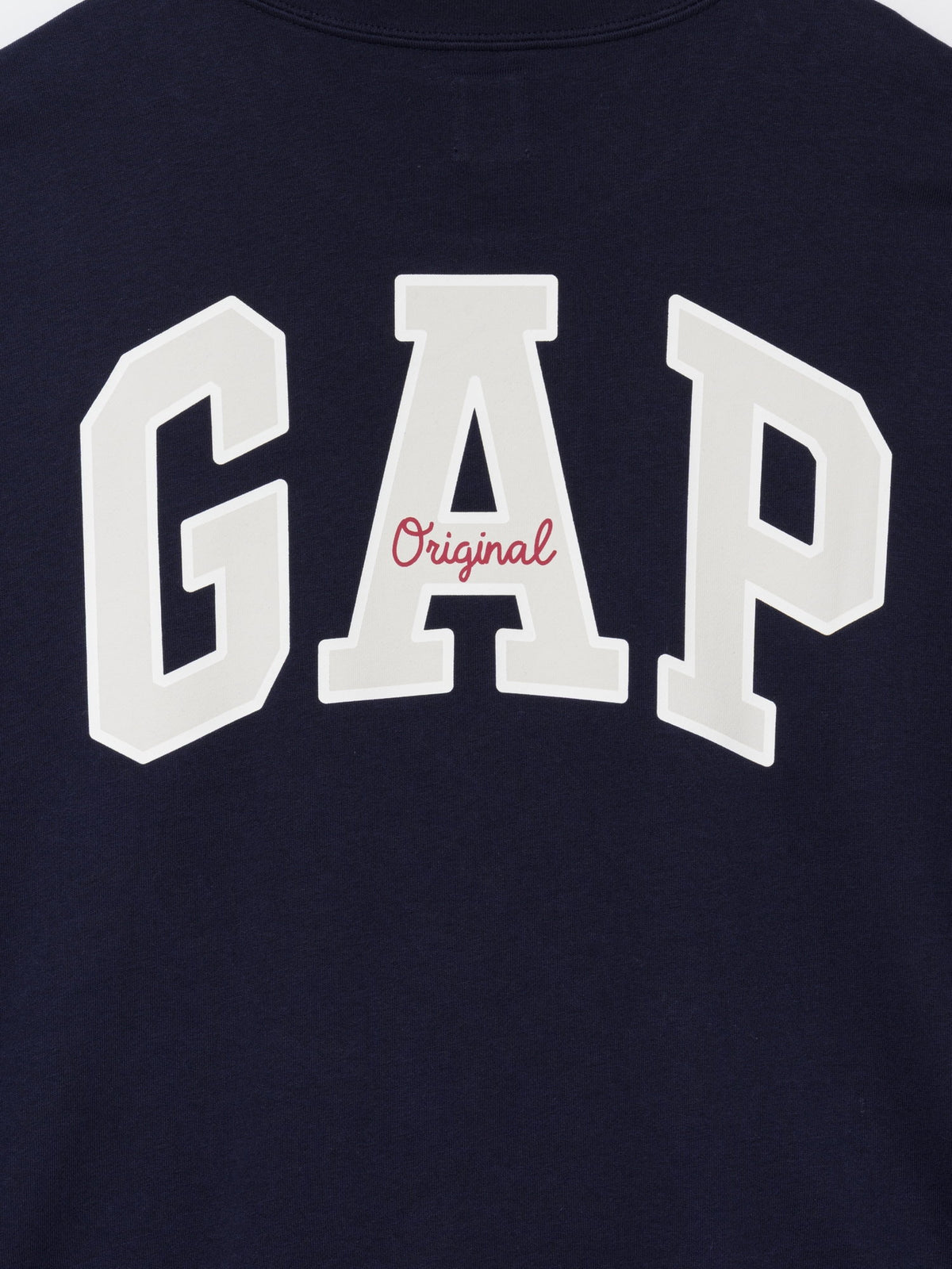 Beyaz Oversized Gap Logo Fransız Havlu Kumaş T-shirt