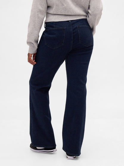 Koyu Mavi Low Rise Long & Lean Jean Pantolon
